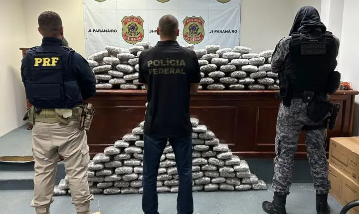 Polícia Militar – Forças de segurança apreendem cerca de 170 quilos de maconha no interior de Rondônia